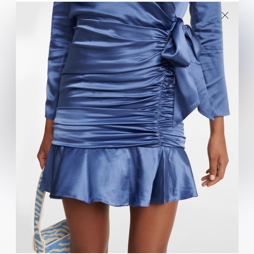 VERONICA BEARD Agatha silk-blend satin wrap dress - Picture 4 of 8